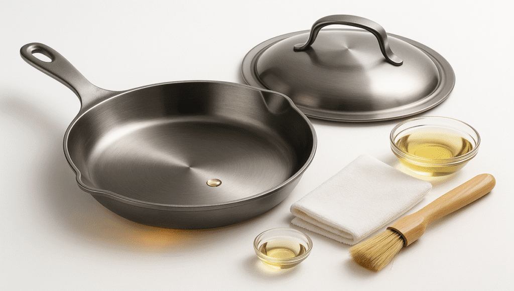 Seasoning Polished Cast Iron Cookware