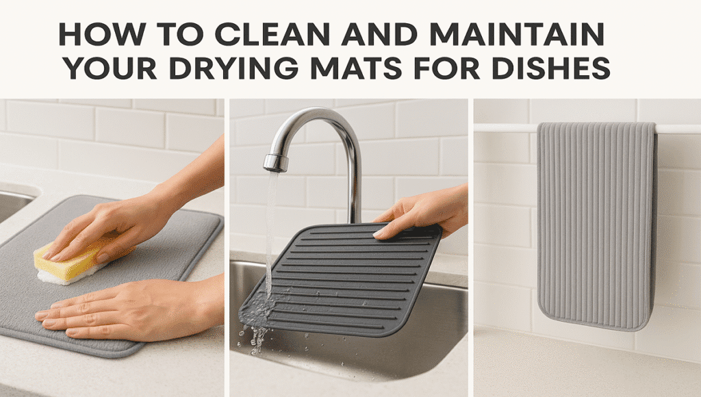 How to Clean and Maintain Your Drying Mats for Dishes