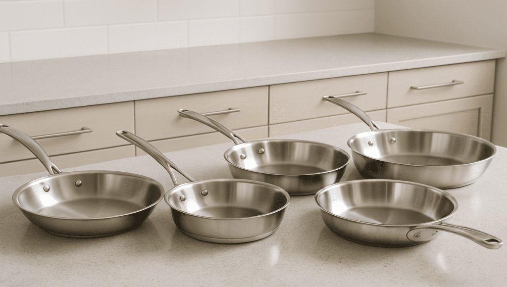 Right Stainless Steel Pan