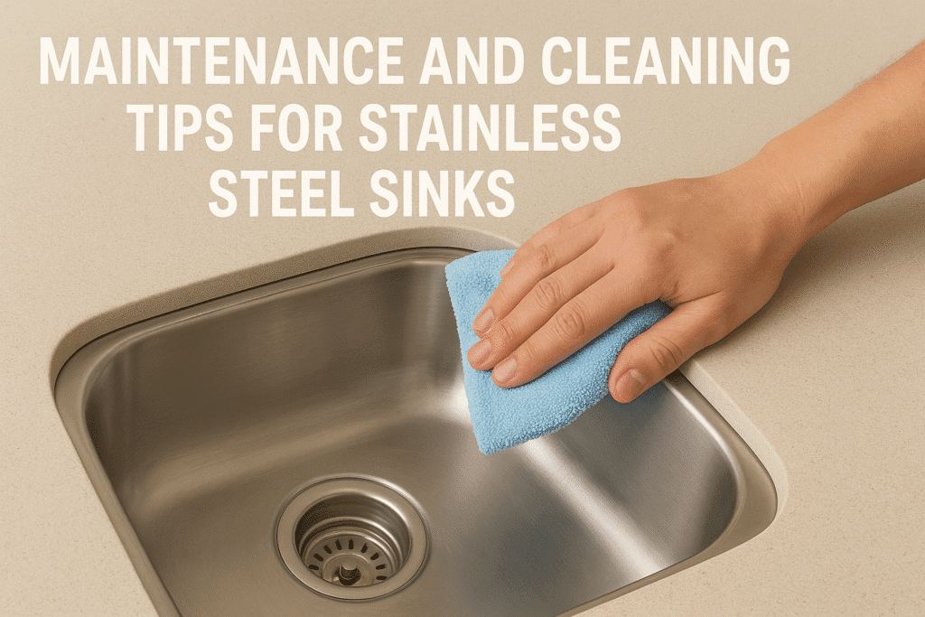 Limpieza de fregadero de acero inoxidable