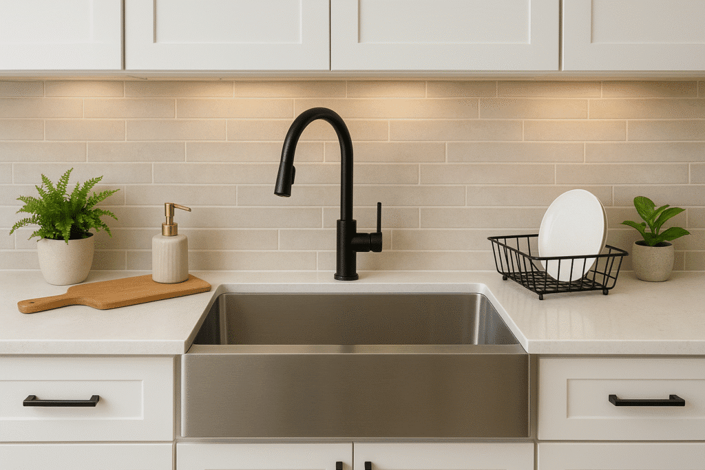 Modern Kitchen Sink & Stylish Details