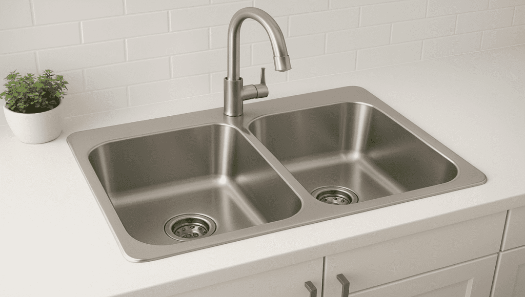 Modern-Kitchen-Sink-with-Greenery