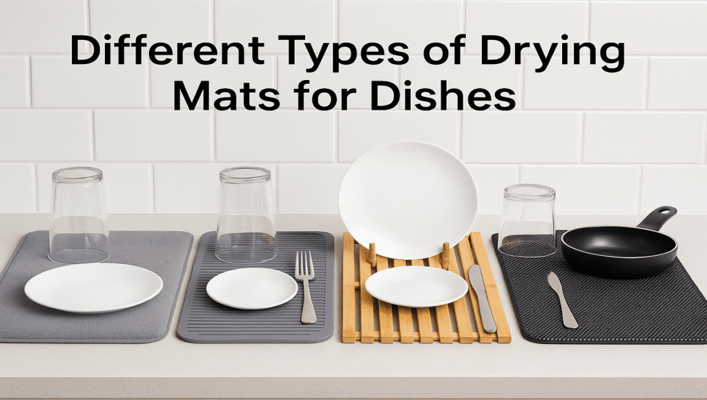 Different Types of Drying Mats for Dishes
